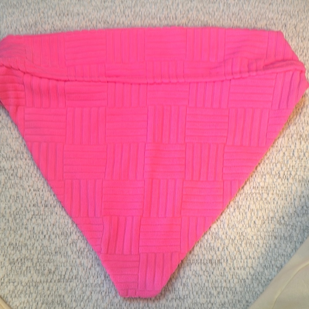 Beach Riot Pink High-Waist Ribbed Bikini Bottom - Picture 5 of 5